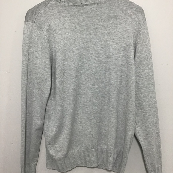 Scalloped Trim Long Sleeve Turtleneck Sweater - Picture 6 of 6